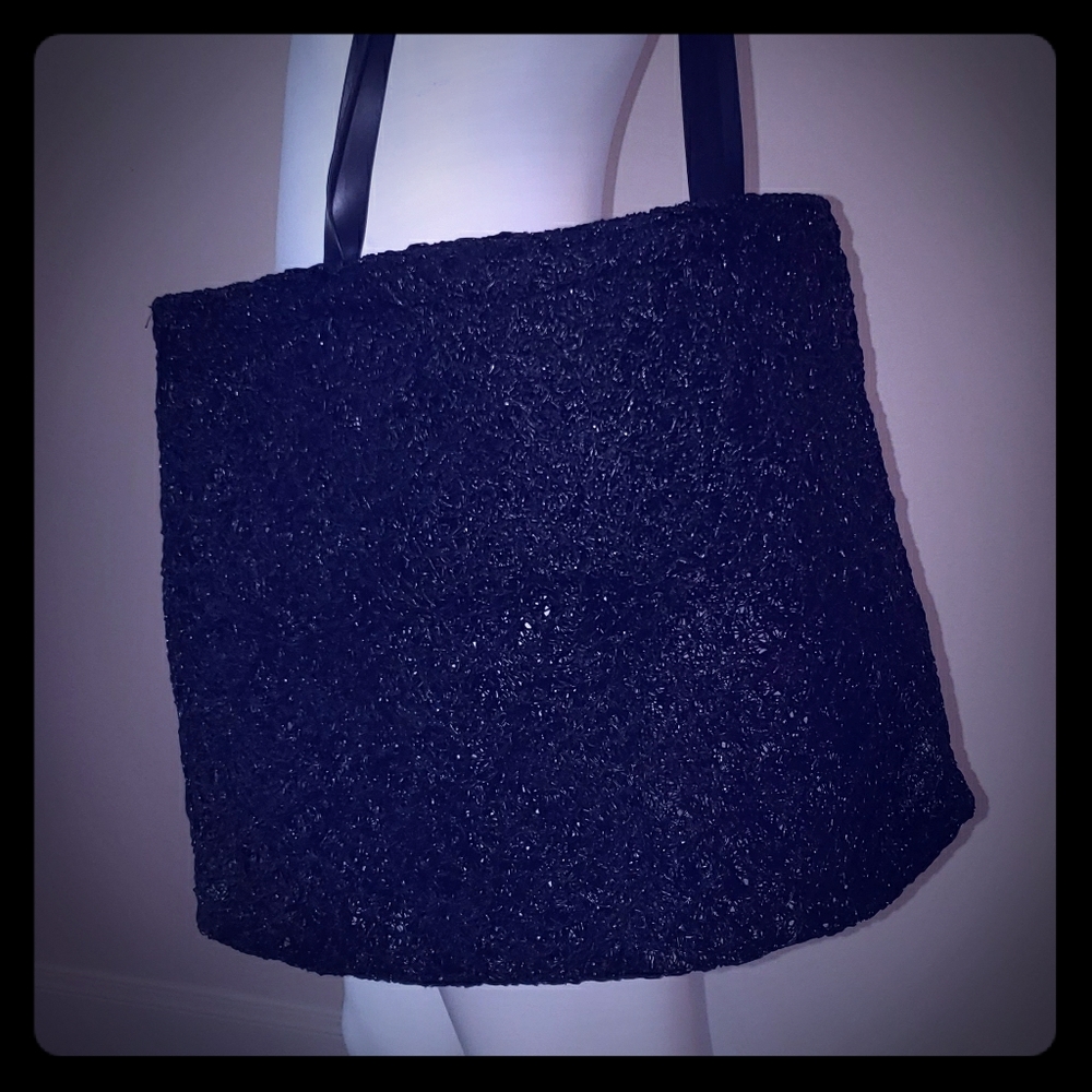 Black plastic purse